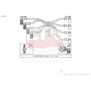 Uždegimo laido komplektas EPS 1.500.615