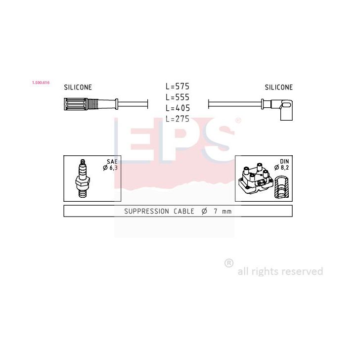 Uždegimo laido komplektas EPS 1.500.616