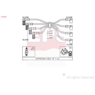 Uždegimo laido komplektas EPS 1.500.888