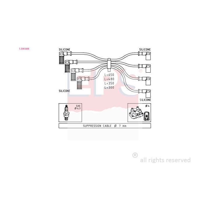 Uždegimo laido komplektas EPS 1.500.888