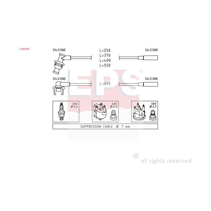 Uždegimo laido komplektas EPS 1.500.920