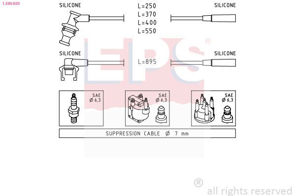 Uždegimo laido komplektas EPS 1.500.920