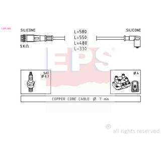 Uždegimo laido komplektas EPS 1.501.363