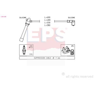 Uždegimo laido komplektas EPS 1.501.505