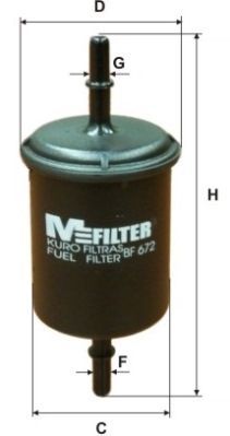 Kuro filtras MFILTER BF 672