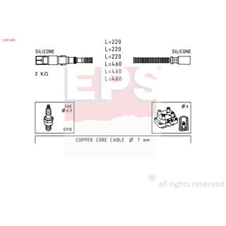 Uždegimo laido komplektas EPS 1.501.643