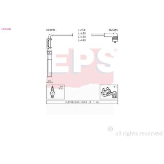 Uždegimo laido komplektas EPS 1.501.681