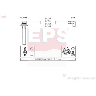 Uždegimo laido komplektas EPS 1.501.719