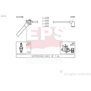 Uždegimo laido komplektas EPS 1.501.740