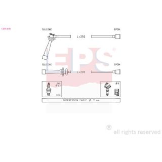 Uždegimo laido komplektas EPS 1.501.841