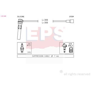 Uždegimo laido komplektas EPS 1.501.889
