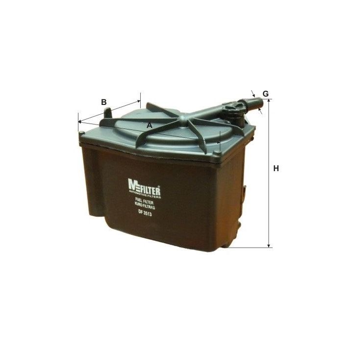 Kuro filtras MFILTER DF 3513