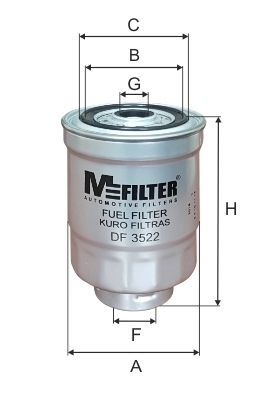 Kuro filtras MFILTER DF 3522