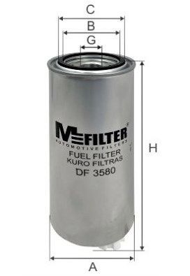 Kuro filtras MFILTER DF 3580