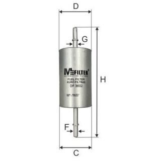 Kuro filtras MFILTER DF 3602