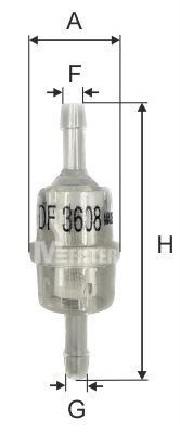 Kuro filtras MFILTER DF 3608