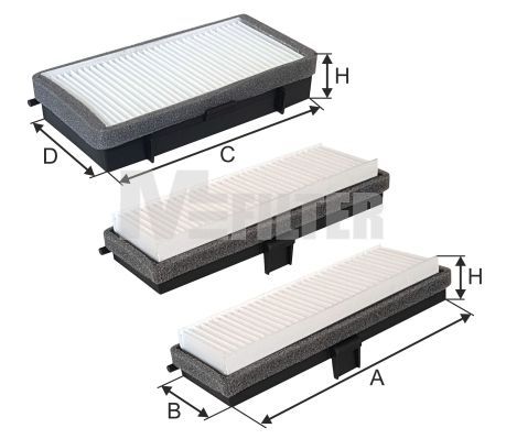 Filtras, salono oras MFILTER K 9153-3