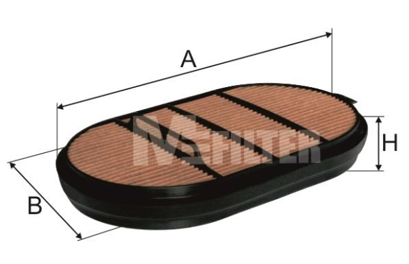 Antrinis oro filtras MFILTER A 8034/1