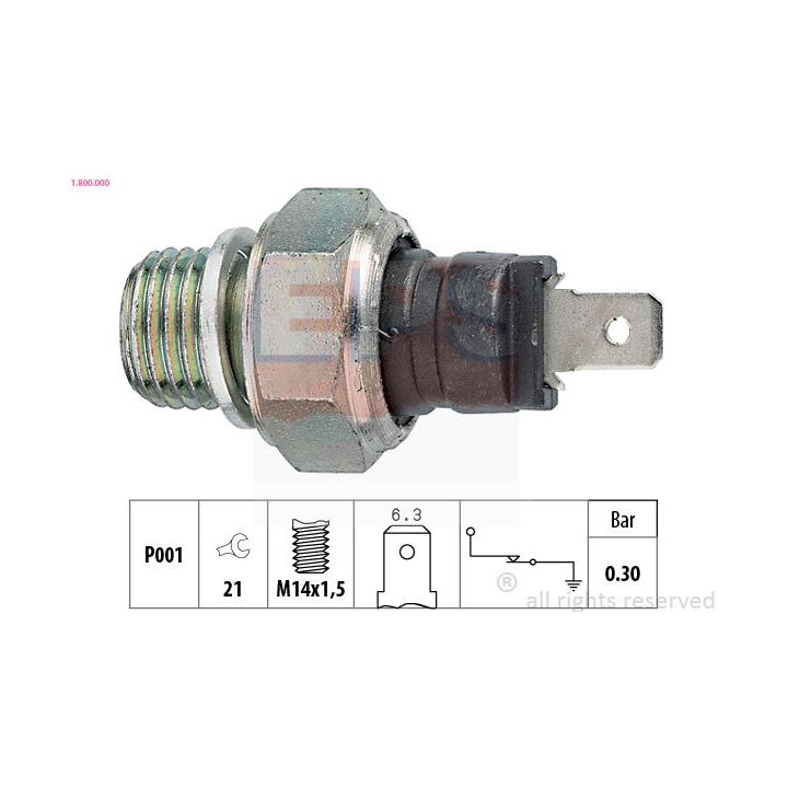 Alyvos slėgio jungiklis EPS 1.800.000