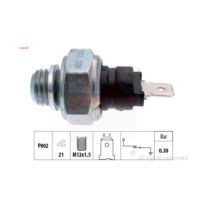 Alyvos slėgio jungiklis EPS 1.800.001