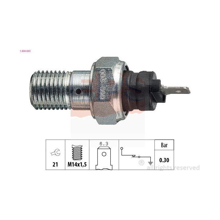 Alyvos slėgio jungiklis EPS 1.800.003