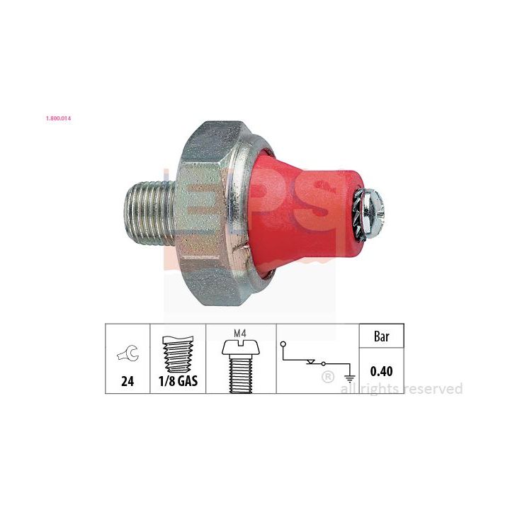 Alyvos slėgio jungiklis EPS 1.800.014