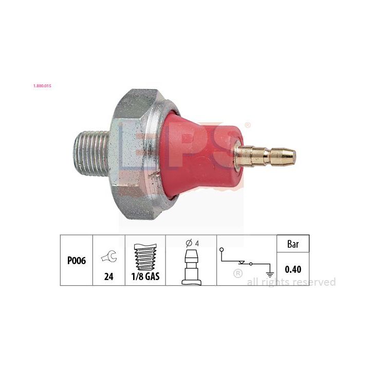 Alyvos slėgio jungiklis EPS 1.800.015
