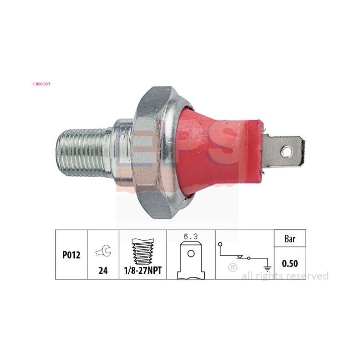 Alyvos slėgio jungiklis EPS 1.800.027