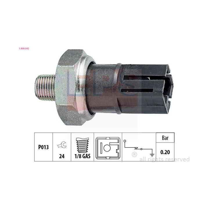 Alyvos slėgio jungiklis EPS 1.800.042