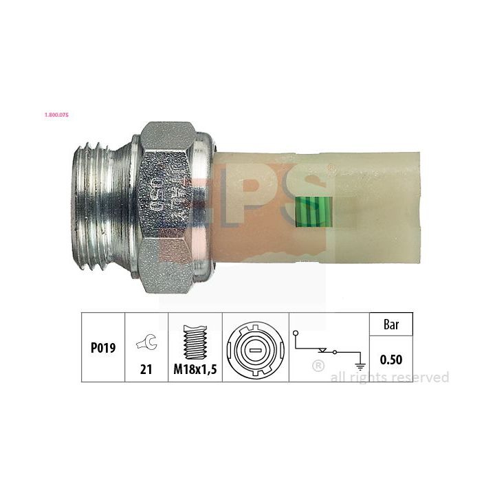Alyvos slėgio jungiklis EPS 1.800.075