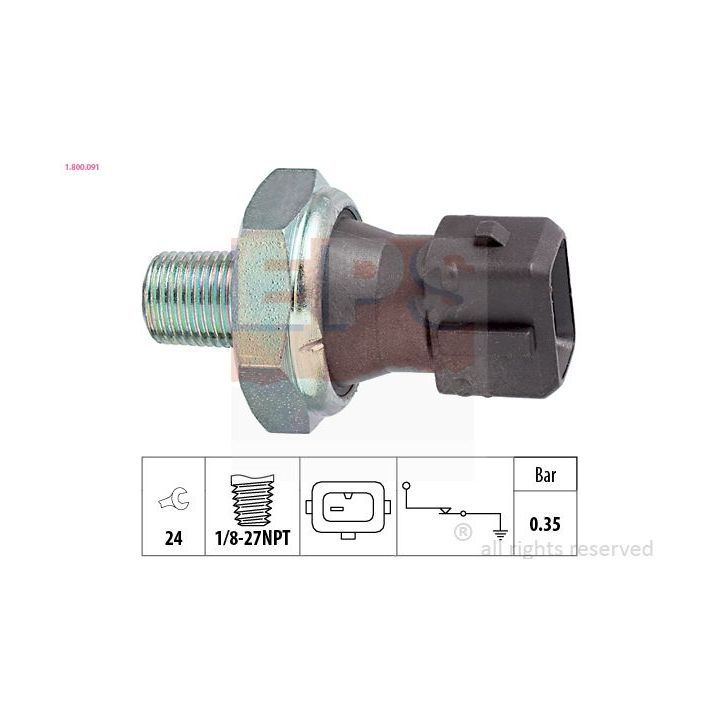 Alyvos slėgio jungiklis EPS 1.800.091