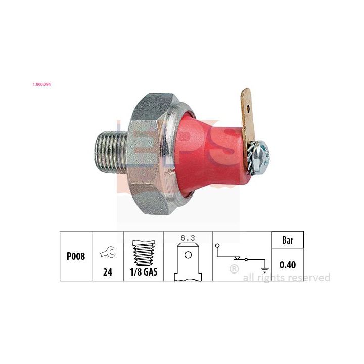 Alyvos slėgio jungiklis EPS 1.800.094