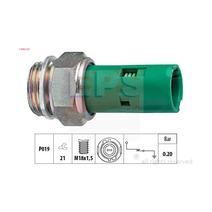 Alyvos slėgio jungiklis EPS 1.800.110