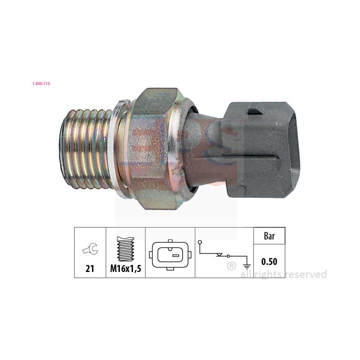 Alyvos slėgio jungiklis EPS 1.800.116
