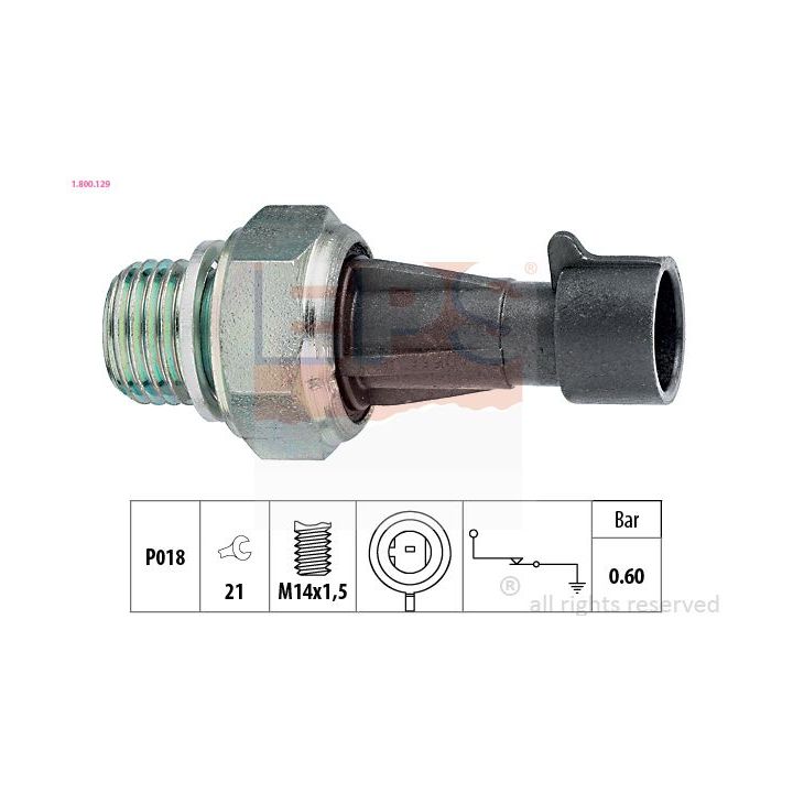 Alyvos slėgio jungiklis EPS 1.800.129