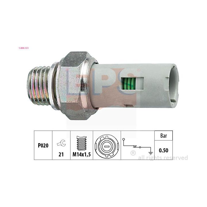 Alyvos slėgio jungiklis EPS 1.800.151
