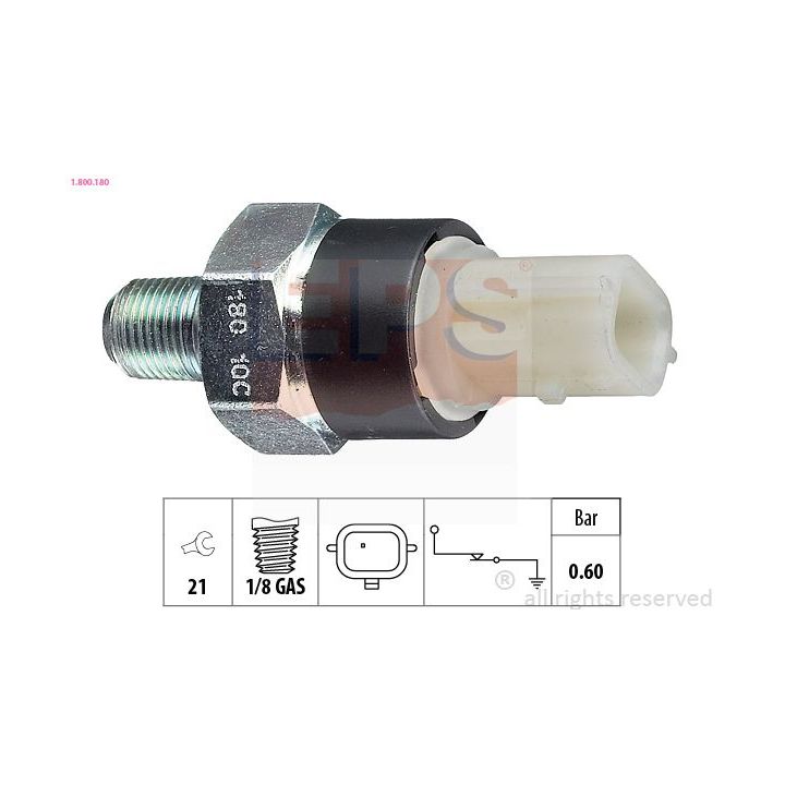 Alyvos slėgio jungiklis EPS 1.800.180
