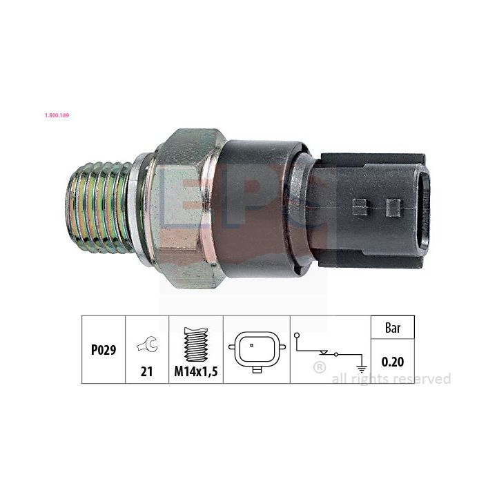 Alyvos slėgio jungiklis EPS 1.800.189