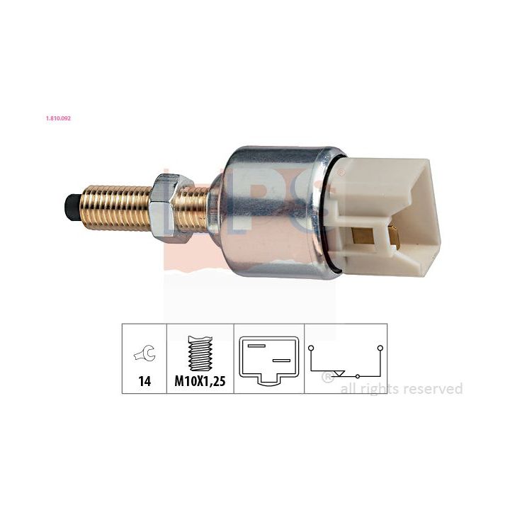 Stabdžių žibinto jungiklis EPS 1.810.092