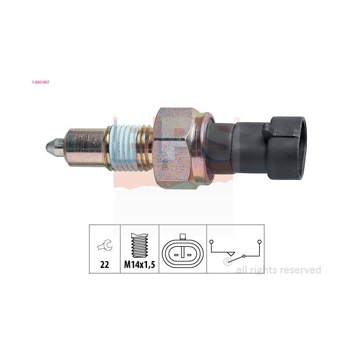 Jungiklis, atbulinės eigos žibintas EPS 1.860.067