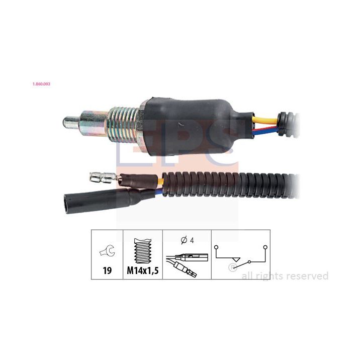Jungiklis, atbulinės eigos žibintas EPS 1.860.093