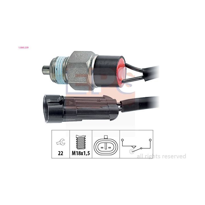 Jungiklis, atbulinės eigos žibintas EPS 1.860.239