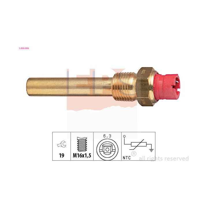 Siuntimo blokas, alyvos temperatūra EPS 1.830.006