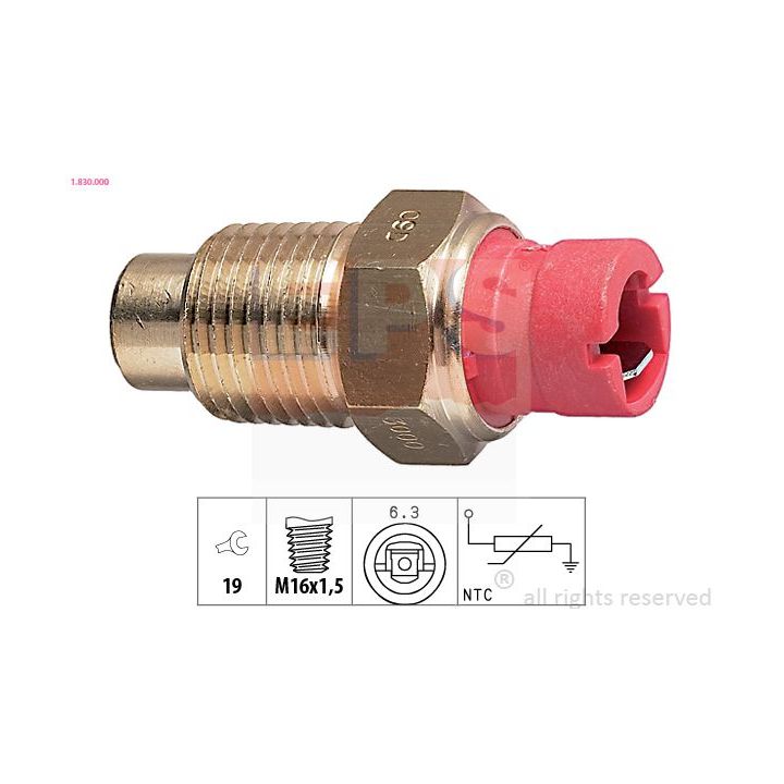 Siuntimo blokas, aušinimo skysčio temperatūra EPS 1.830.000