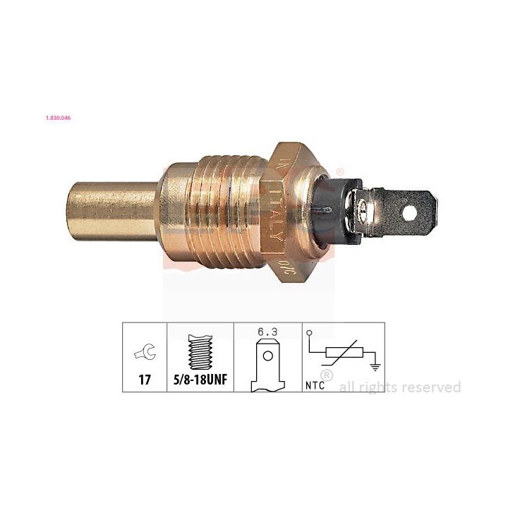 Siuntimo blokas, aušinimo skysčio temperatūra EPS 1.830.046