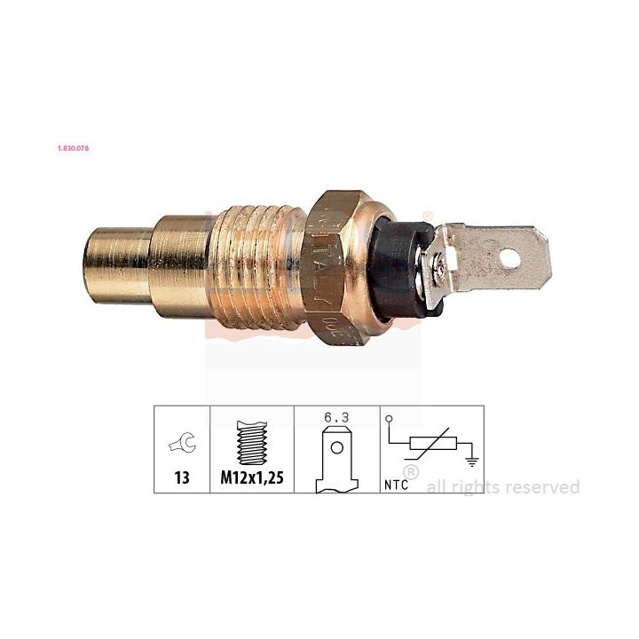Siuntimo blokas, aušinimo skysčio temperatūra EPS 1.830.078