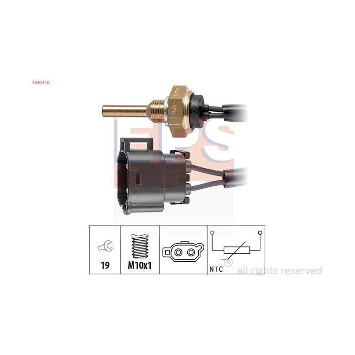 Siuntimo blokas, aušinimo skysčio temperatūra EPS 1.830.110