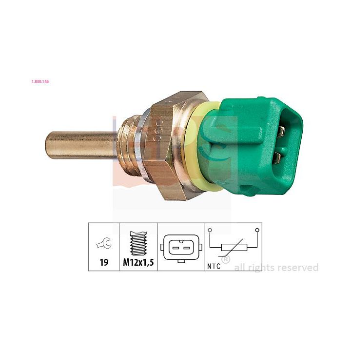 Siuntimo blokas, aušinimo skysčio temperatūra EPS 1.830.148