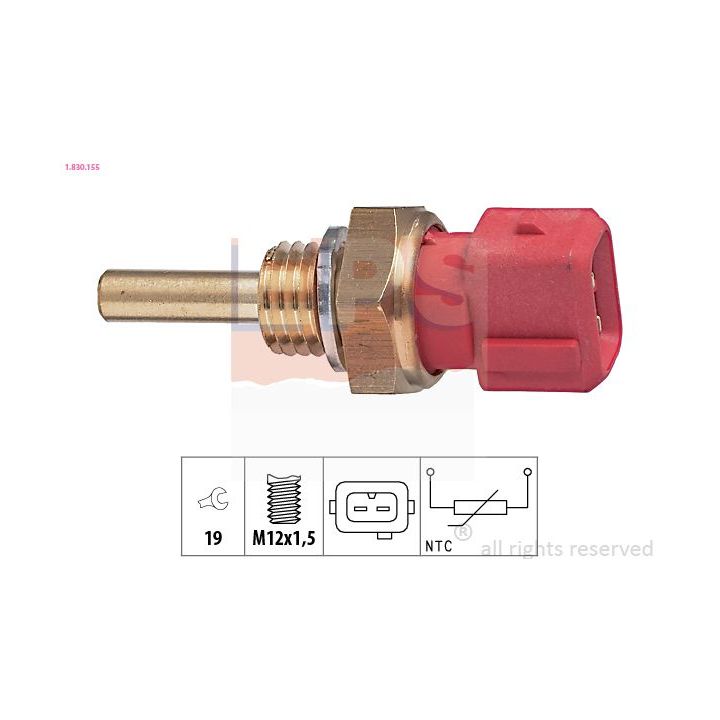 Siuntimo blokas, aušinimo skysčio temperatūra EPS 1.830.155