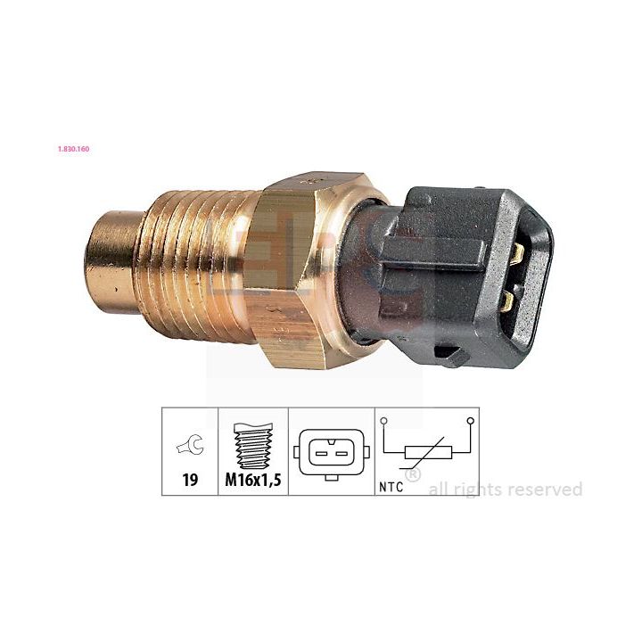 Siuntimo blokas, aušinimo skysčio temperatūra EPS 1.830.160